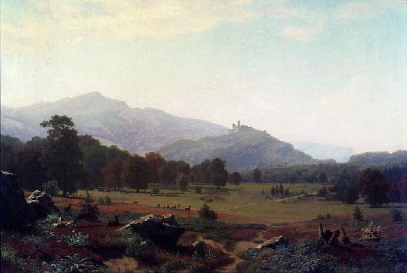 Albert Bierstadt Autumn in the Conway Meadows looking towards Mount Washington China oil painting art